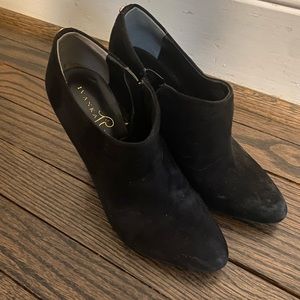 Ivanka trump black suede booties